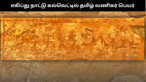 2000 ஆண்டுகளுக்கு முந்தைய எகிப்து நாட்டு கல்வெட்டில் தமிழ் வணிகர் பெயர் –  வியந்துபோன ஆய்வாளர்கள்