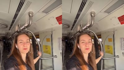 டெல்லி மெட்ரோ குறித்து வியந்து வீடியோ வெளியிட்ட சுற்றுலா பயணி!