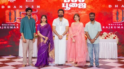 பூஜையுடன் தொடங்கியது தனுஷ் 55 படத்தின் படப்பிடிப்பு...