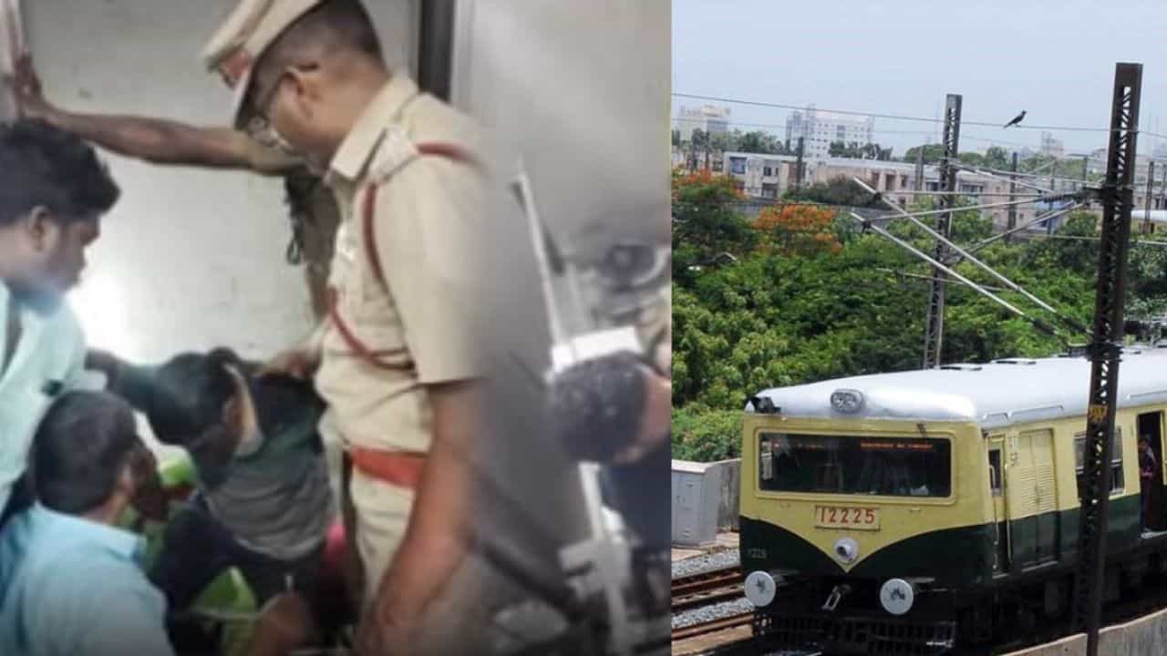 புழுதிவாக்கம் ரயில் நிலையத்தில் இருக்கும் மின் தூக்கியில் சிக்கிய 17 பேர்.. 2 மணி நேர போராட்டத்திற்கு பின் மீட்பு..