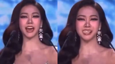 தாய்லாந்தில் அழகி போட்டியில் திடீரென கழன்ற செயற்கை பற்கள்!