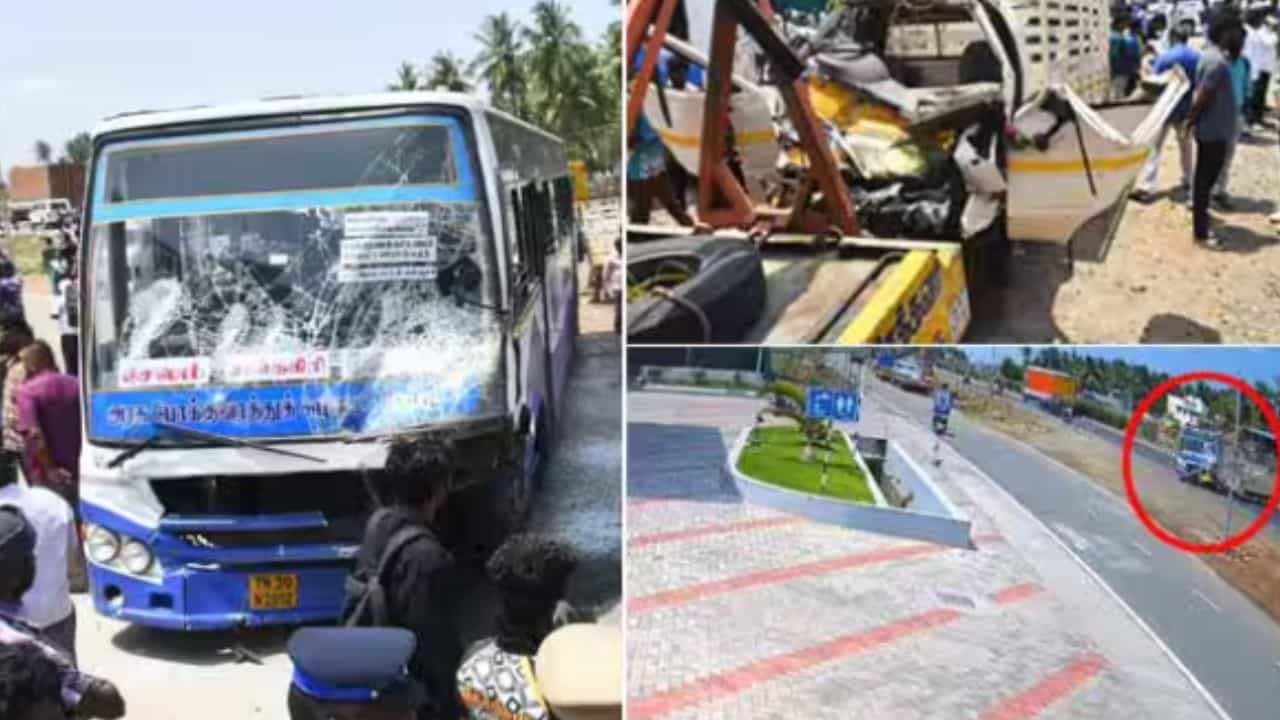 சேலத்தில் கோர விபத்து.. கட்டுப்பாட்டை இழந்த அரசு பேருந்து மோதி 5 பேர் பலி..