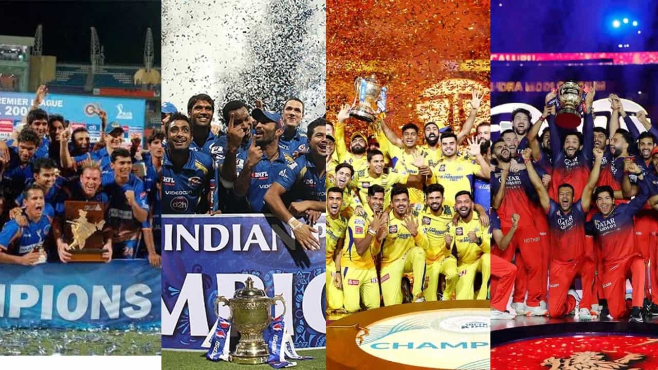 IPL 2026: 2008 முதல் 2025 வரை.. ஐபிஎல் பட்டத்தை வென்ற அணிகளின் பட்டியல்!