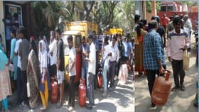 தமிழகத்தில் சிலிண்டர் தட்டுப்பாடு அச்சம்.. ஏஜென்சிகளில் மக்கள் முற்றுகை.. முடங்கிய ஆன்லைன் புக்கிங்!...