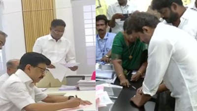 ஒரே நேரத்தில் மு.க.ஸ்டாலின்-விஜய் வேட்பு மனு தாக்கல்