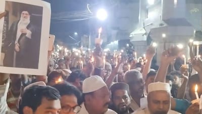 சென்னை பூந்தமல்லியில் கமேனிக்கு இஸ்லாமியர்கள் துக்கம் அனுசரிப்பு!