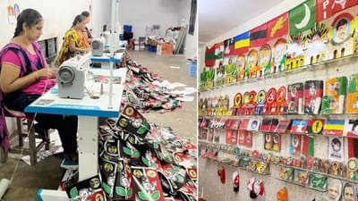 கட்சி கொடிகள் தயார் செய்யும் பணியில் தொழிலாளர்கள் தீவிரம்!