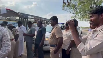 மதுரை வந்த புதுச்சேரி முதலமைச்சர்.. ஆய்வு மேற்கொண்ட தேர்தல் படை!