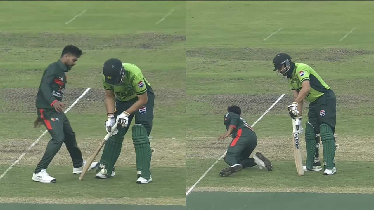 BAN vs PAK: வங்கதேச வீரர்கள் செய்த செயல்.. ஹெல்மெட்டை எறிந்த சல்மான் ஆகா.. வைரலாகும் வீடியோ!