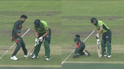 வங்கதேச வீரர்கள் செய்த செயல்.. ஹெல்மெட்டை எறிந்த சல்மான் ஆகா..!