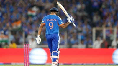 T20 WCல் அடுத்தடுத்து 50+ ஸ்கோர்.. சாதனை பட்டியலில் சாம்சன்!