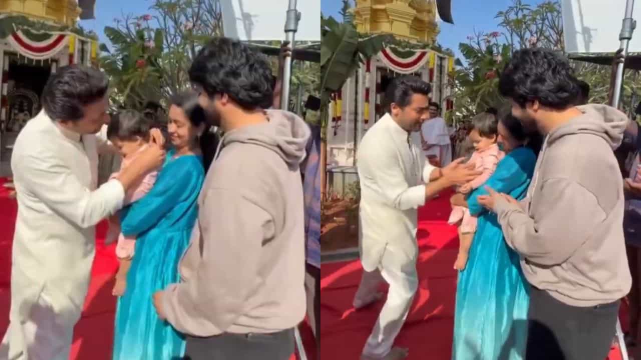 இந்த குழந்தைக்குதான் சூர்யா தங்க சங்கிலி போட்டாரா? வைரலாகும் வீடியோ