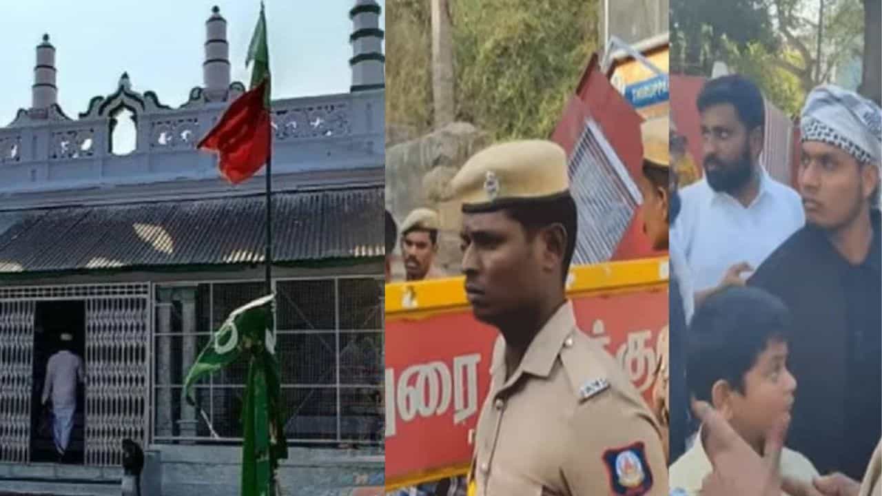 திருப்பரங்குன்றம் மலை மீது செல்ல முயன்ற இஸ்லாமியர்கள் தடுத்து நிறுத்தம்.. பெரும் பரபரப்பு!