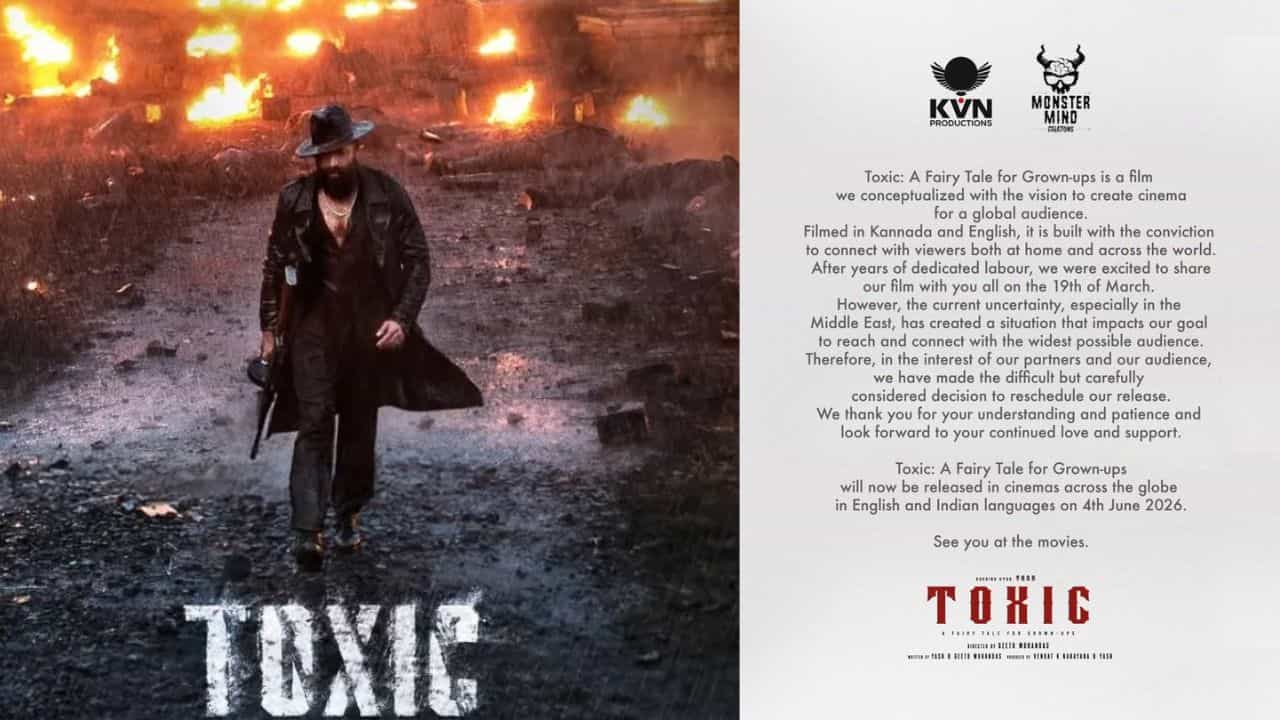 நடிகர் யாஷின் டாக்ஸிக் படத்தின் வெளியீட்டை ஒத்திவைத்தது படக்குழு - என்ன காரணம்?