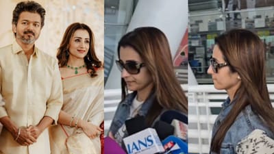 விஜய் குறித்த கேள்வி.. பதில் சொல்லாமல் வேக வேகமாக நடந்த திரிஷா!