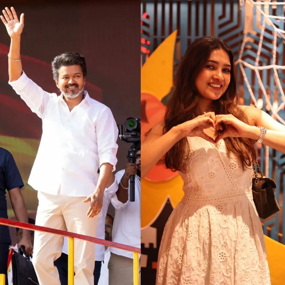 வாணி போஜன் பேசுகையில், எனக்கு விஜய்யுடன் இணைந்து நடிப்பதற்கு ஆசை. ஆனால் அதற்கு அவர் நடிக்கவேண்டும். மேலும் அரசியலில் அவர் இறங்கியது குறித்து பேசிய அவர், விஜய் எனக்கு ரொம்பவே பிடிக்கும், அவர் அரசியல் வந்திருப்பதால் மிகவும் சந்தோசம். எல்லாருமே என்னிடம் நீங்க TVK -வில் எப்போது இணைகிறீர்கள் என கேட்கிறார்கள். எனக்கு எண்ணம் இருக்கிறதா என பிறகு சொல்கிறேன். என்னுடைய ஆதரவு விஜய்க்குதான் என அதில் அவர் தெரிவித்திருந்தார்.