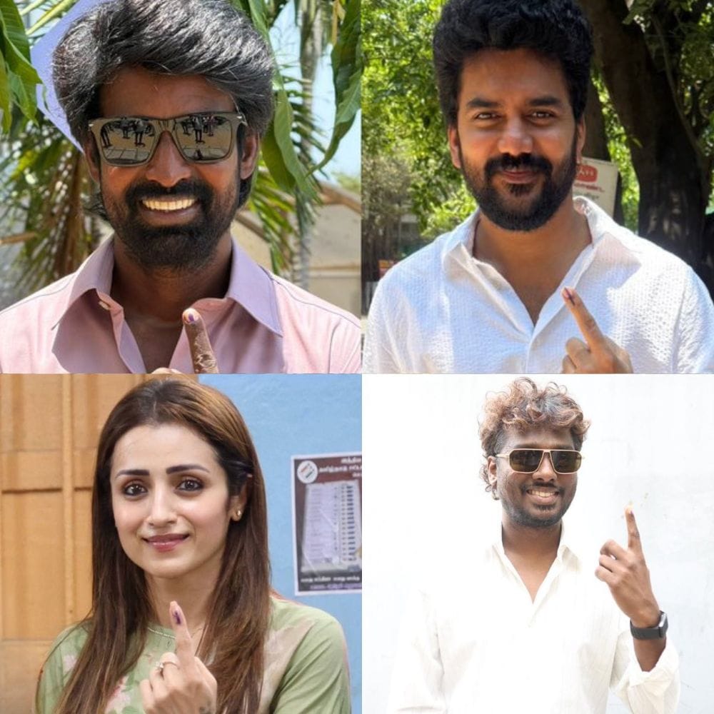 மேலும் தமிழ் நடிகர்கள் கவின், சூரி, பரத், இயக்குநர் அட்லீ, இசையமைப்பாளர் அனிருத், நடிகை திரிஷா கிருஷ்ணன், தனுஷ் என பல்வேறு தமிழ் பிரபலங்கள் தங்களின் ஜன நாயகக் கடமையை நிறைவேற்றும் விதத்தில், அவர் அவர் வாக்குச்சாவடிகளுக்கு சென்று, தனது வாக்குகளை செலுத்தியிருந்தனர். மேலும் அனைவரும் கட்டாயம் வாக்குகளை செலுத்தவேண்டும் என பதிவுகளையும் வெளியிட்டு வருகின்றனர் என்பது குறிப்பிடத்தக்கது.