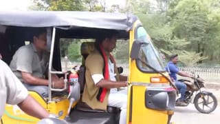 திருச்சியில் ஆட்டோ ஓட்டி வாக்கு சேகரிப்பில் ஈடுபட்ட அன்பில் மகேஸ்!