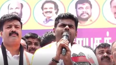 ஊட்டியில் அண்ணாமலை வாக்கு சேகரிப்பு