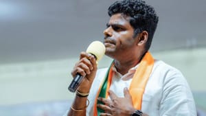 தேர்தலுக்கு பின் திமுக சிதறும்.. “கனிமொழி தனிக்கட்சி தொடங்குவார்”.. புயலை கிளப்பிய அண்ணாமலை!! தேர்தலுக்கு பின் திமுக சிதறும்.. “கனிமொழி தனிக்கட்சி தொடங்குவார்”.. புயலை கிளப்பிய அண்ணாமலை!!