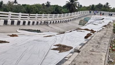 திடீரென உள்வாங்கிய மேம்பாலம்:நள்ளிரவில் மக்கள் பதறியடித்து ஓட்டம்