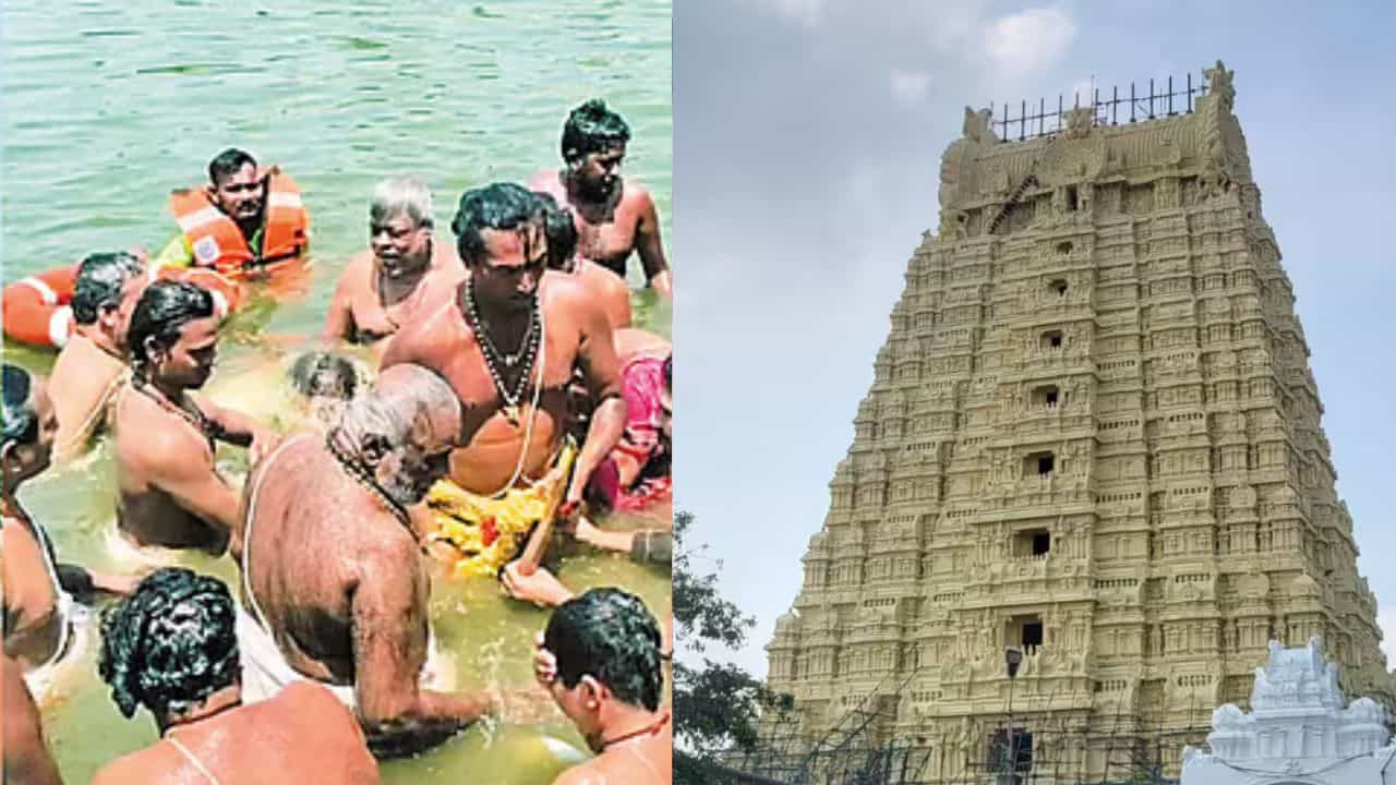 காஞ்சிபுரம் ஏகாம்பரநாதர் கோவில் பங்குனி உத்திர தீர்த்தவாரி உற்சவம் விமரிசை! காஞ்சிபுரம் ஏகாம்பரநாதர் கோவில் பங்குனி உத்திர தீர்த்தவாரி உற்சவம் விமரிசை!