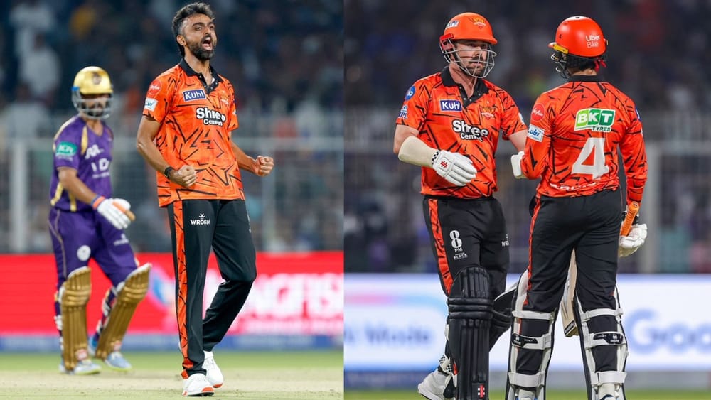 சிதைந்த KKR பேட்டிங் லைன் அப்.. சீறி பாய்ந்த SRH அசத்தல் வெற்றி!