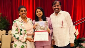 Roja: நடிகை ரோஜாவின் மகளுக்கு மதிப்பு மிக்க விருது.. அவர் அப்படி என்ன செய்தார்?...