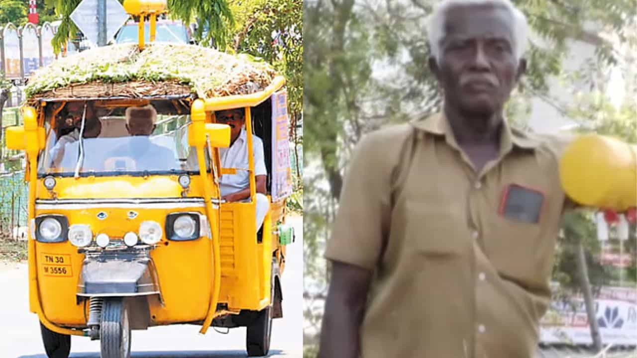 கோடை வெயிலுக்கு டப் கொடுக்கும் இயற்கை ஏசி ஆட்டோ.. வியர்க்காத பயணம்... வித்யாசமான அனுபவம்.. சேலத்தில் வினோதம்!