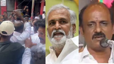 அமைச்சர் சேகர் பாபு - தவெக வேட்பாளரிடையே மோதல்