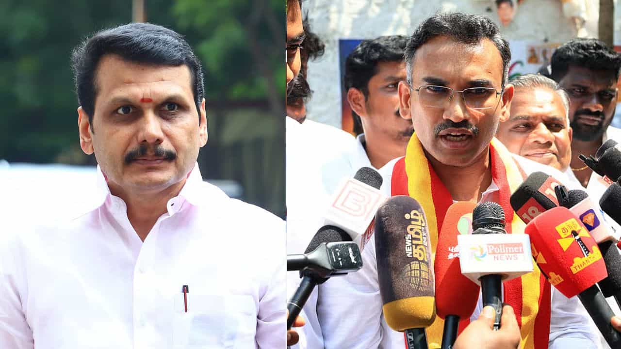 கரூரில் இருந்து செந்தில் பாலாஜி தொகுதி மாறியது ஏன்? மக்களுக்கும் புரியும்.. தவெக சராமாரி கேள்வி..