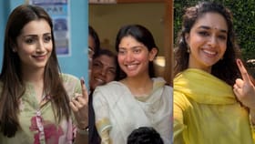 திரிஷா முதல் சாய் பல்லவி வரை.. தேர்தலில் வாக்களித்த தமிழ் நடிகைகள்!...