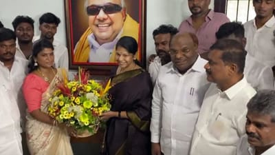 தவெகவில் இருந்து விலகி திமுகவில் இணைந்த அஜிதா