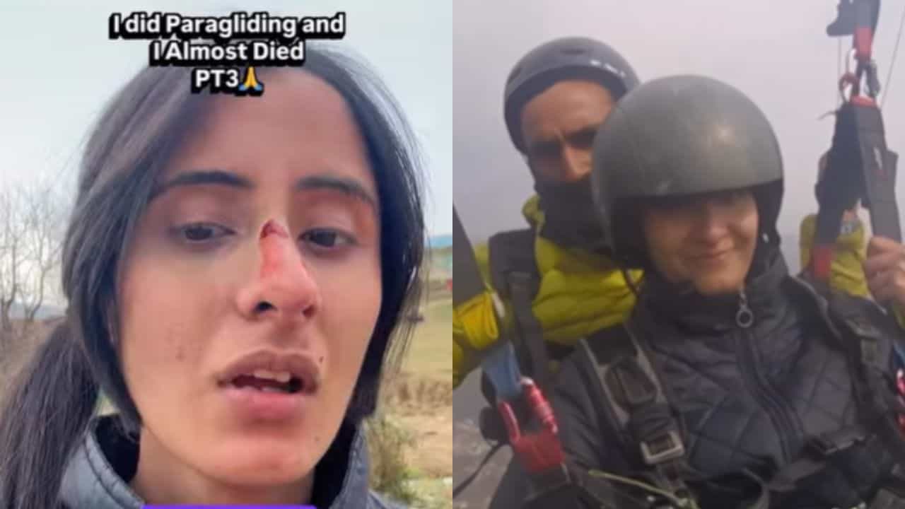 Viral Video : பாராகிளைடிங்கில் இப்படி ஒரு ஆபத்தா?.. பெண் வெளியிட்ட அதிர்ச்சி வீடியோ!