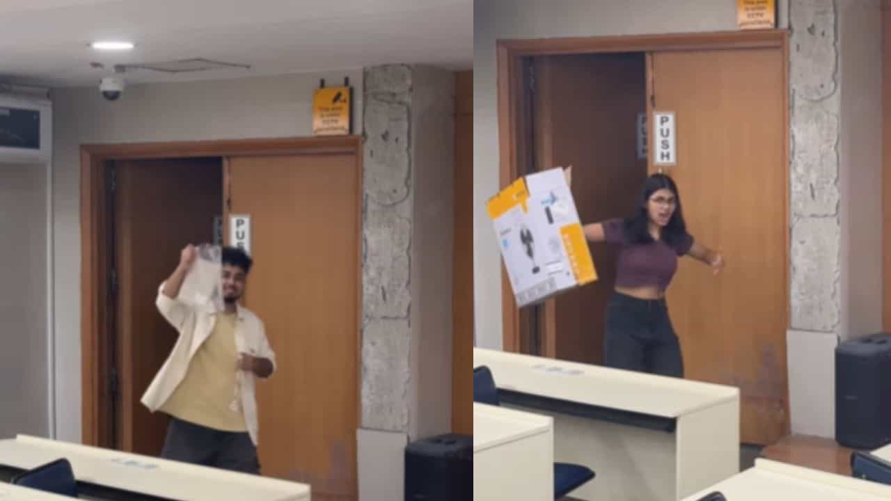 Viral Video : ஐஐடி பாம்பேவில் No Bag Day.. வித்தியாசமான யோசனைகள் உடன் வந்த மாணவர்கள்.. வைரல் வீடியோ!