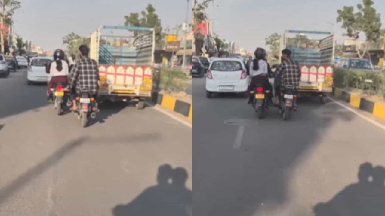 Viral Video : இருசக்கர வாகனத்தில் சென்ற இளம் பெண்ணிடம் பாலியல் சீண்டல்.. வைரல் வீடியோ!