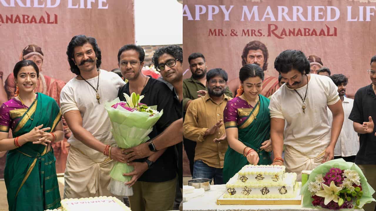 ViRosh: திருமணம் கொண்டாட்டம் முடிந்து ஷூட்டிங் வந்த விஜய் தேவரகொண்டா - ராஷ்மிகா.. கேக் வெட்டி கொண்டாடிய படக்குழு!