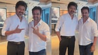 முதல்வர் விஜயை நேரில் சந்தித்து வாழ்த்திய நடிகர் அர்ஜுன் சர்ஜா!...