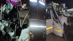 லாரி மீது கார் மோதி விபத்து.. காவலர் உட்பட 6 பேர் பலி.. திருப்பூரில் சோகம்!!...