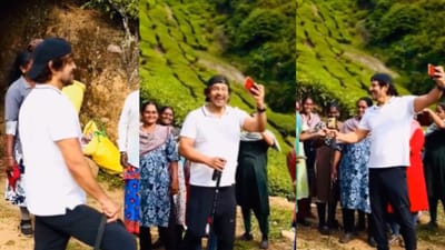 மூணாரில் பெண் ரசிகர்களுடன் கலகலப்பாக பேசிய விக்ரம் - வீடியோ