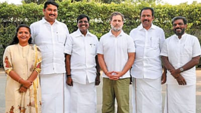 தமிழக காங்கிரஸ் எம்எல்ஏக்கள் ராகுல் காந்தியுடன் சந்திப்பு