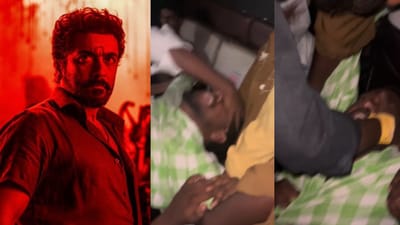 கருப்பு படத்தின்போது திரையரங்கில் சாமி வந்து ஆடிய ரசிகர் - வீடியோ