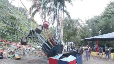கேரளம் பொழுதுபோக்கு பூங்காவில் ராட்டினம் விழுந்து விபத்து!