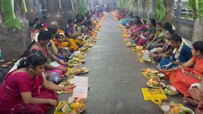 தூத்துக்குடியில் சித்ரா பௌர்ணமியை முன்னிட்டு 504 விளக்கு பூஜை