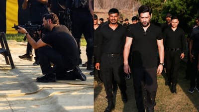 என்.எஸ்.ஜி கமாண்டோ மையத்தில் துப்பாக்கி பயிற்சியில் தோனி..!