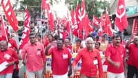 மே தின பேரணி.. ஆயிரக்கணக்கான தொழிலாளர்கள் பங்கேற்பு.....