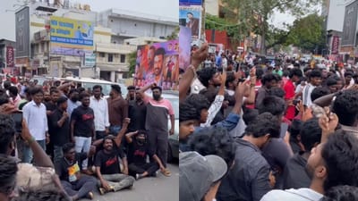 கருப்பு பட ரிலீஸ் சிக்கல்... போராட்டம் செய்யும் சூர்யா ரசிகர்கள்