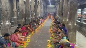 சங்கர ராமேஸ்வர கோயிலில் 108 மாவிளக்கு பூஜை!