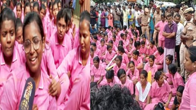 நர்சிங் மாணவி பலி.. சக மாணவிகள் கண்ணீர் மல்க சாலை மறியல்!!