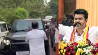 ஸ்டாலின் பயன்படுத்தும் அதே கார்.. கருப்பு டிஃபண்டரில் வந்த விஜய்...